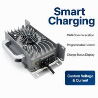 Cargador de Batería Marino Integrado LNLEE 12V 40A, Cargador Inteligente Resistente al Agua IP67 para Autocaravanas Grandes, Baterías AGM de Ciclo Profundo