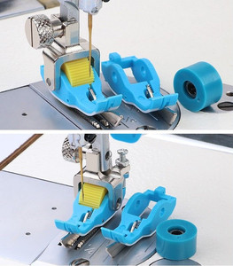 Yeni çeşitli dikiş makineleri için Teflon rulo baskı ayakları için demir ve çelik malzeme endüstriyel ve ev kullanımı kullanılan durum - Product Image 5