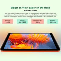 Versión global Blackview ZENO 1 Tablet PC 6GB + 256GB, pantalla táctil de 8 pulgadas Android 15 Unisoc Tiger T615 Octa Core 4G Tablet