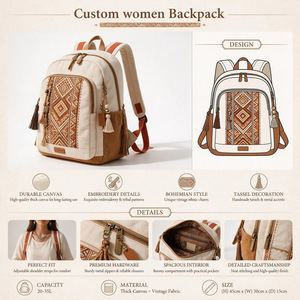Custom <b>Women</b> <b>Backpack</b> PU Leather Butterfly Print Softback Shoulder Strap Lightweight Daily Use Cute Square Shape Zipper Closure - Product Image 4
