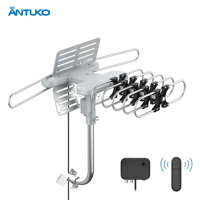 Best Selling Antuko 4K 1080P 30dbi Amplified Outdoor Digital TV Antenna Long Range