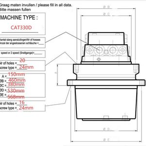 Motor de Desplazamiento Final E330D E330 E330DL para Excavadora, Piezas de Repuesto 296-6218, Conjunto de Motor de Desplazamiento Belparts - Product Image 4