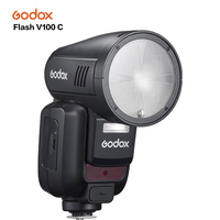 Godox V100 C TTL Li-ion cabeza redonda pantalla táctil Cámara flash 2,4G inalámbrico TTL pantalla táctil Cámara Flash Speedlite para Canon