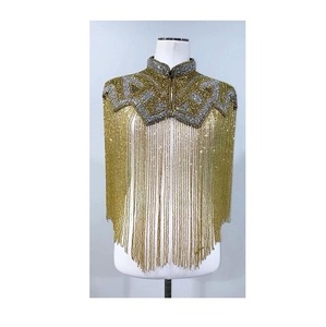 Women's <b>Top</b>-Grade Hand Embroidered Beaded Blouse Knitted Fabric Highest Quality Party Wear at Wholesale Export Price - Product Image 6