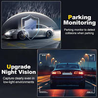 Caméra de voiture 4K+1080P, mini dashcam, enregistreur vidéo Wifi GPS, DVR, surveillance de la cargaison, vision nocturne, caméras de tableau de bord 4K