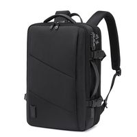 Sac à dos de voyage multifonctionnel imperméable en polyester Oxford pour homme, 20 pouces, avec compartiment pour ordinateur, bretelles à coussin d'air, grande capacité - Meilleure vente