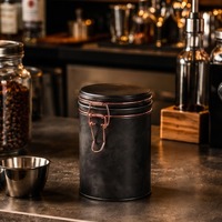 Boîte de conserve ronde colorée à fermeture hermétique pour noix, graines et grains de café – Contenant de rangement