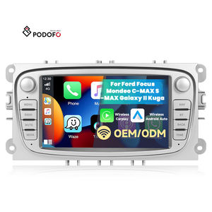 Podofo pour <span class=keywords><strong>Ford</strong></span> Focus Mondeo <span class=keywords><strong>C</strong></span>-<span class=keywords><strong>MAX</strong></span> S-<span class=keywords><strong>MAX</strong></span> Galaxy II Kuga 7'' Double Din <span class=keywords><strong>Autoradio</strong></span> Android CarPlay sans fil Android Auto <span class=keywords><strong>GPS</strong></span> WiFi - Product Image 1