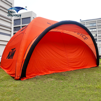 Tentes gonflables extérieures de garage de voiture de fête de mariage de camping scellées à l'air flottant auvent étanche de dôme de camping pour l'événement