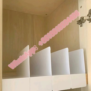 Etagère de stockage de fils en acier chromé à 5 niveaux, séparateur d'étagères en métal - Product Image 6