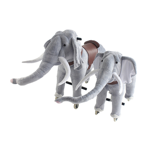 Le <span class=keywords><strong>Dernier</strong></span> <span class=keywords><strong>Jour</strong></span> Offre Spéciale du Éléphant En Peluche Jouet Mécanique À Cheval Jouet Sur Roues - Product Image 1
