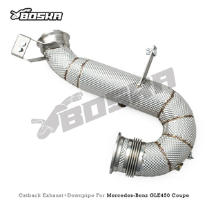 Sistema de Escape Catback de Alto Flujo Personalizado SS304 para Mercedes-Benz GLE450 Coupé W167 3.0T 2020-2024 Válvula Boska Racing - Product Image 6