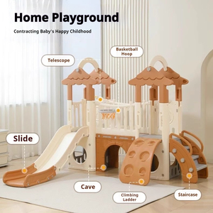 Gran Castillo <span class=keywords><strong>de</strong></span> Juegos Interior con Toboganes Dobles para Niños, Centro <span class=keywords><strong>de</strong></span> Actividades <span class=keywords><strong>de</strong></span> <span class=keywords><strong>Escalada</strong></span>, Equipo <span class=keywords><strong>de</strong></span> Gimnasio para Bebés, Jardín <span class=keywords><strong>de</strong></span> Infancia - Product Image 4