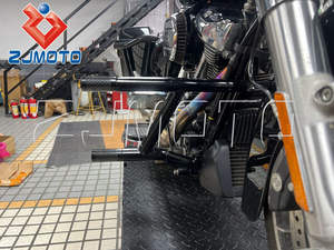 带Delrin滑块的防撞杆哈雷旅游公路滑行/街道滑行/公路国王FLHX FLHR 2014-2025的2步发动机防护装置 - Product Image 5