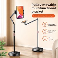 Support de téléphone omnidirectionnel sur pied pour prises de vue aériennes, multifonctionnel, idéal pour les marathons TV, le streaming en direct et les vidéos sur tablette