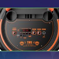 KAKUSIGA 2026 Enceinte de sonorisation DJ active sans fil Bluetooth pour karaoké extérieur, portable, double 8 pouces, grande puissance, pour fêtes