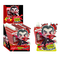 Permen Lolipop 3 in 1 Rasa Blueberry, Permen Stroberi Celup, dan Permen Gel Asam Rasa Halloween