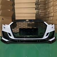 Body Kit Bumper Depan Model RS3 untuk Audi A3 S3 8V.5 2017 2018 2019 dengan Grill Hitam dan Sensor ACC.