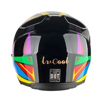 Helm Motor Flip Up LVCOOL LV115 Grosir Pabrik, Bersertifikasi DOT, Bahan ABS+EPS, dengan Pengunci Cepat dan Visor Ganda