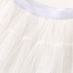 Moda kız prenses pembe kısa puf kollu pamuk bale elbise Set düşük kesim Yoga jimnastik dans kıyafeti + çocuk TV filmi - Product Image 5