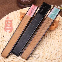 Kipas Lipat Retro Bunga Sakura HZ 42, Kipas Lipat Bambu Kreatif dengan Lapisan Sutra Jepang Berkualitas Tinggi, Penjualan Langsung Pabrik