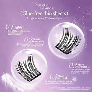 ขนตาปลอมสไตล์มังงะแบบเส้นบางเบา นุ่มสบาย เหมาะสำหรับมือใหม่ ขายส่ง - Product Image 1