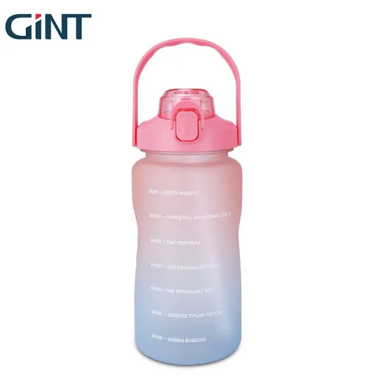 Diskon besar 2023 2L botol air motivasi Gym, Set botol air kapasitas besar 900ml 500ml 3 dalam 1