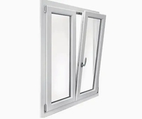 Ventanas Abatibles de PVC/UPVC, Resistentes al Viento y con Aislamiento Térmico, Doble Acristalamiento o Acristalamiento Simple