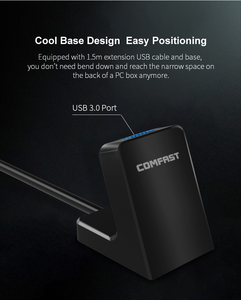 <span class=keywords><strong>COMFAST</strong></span> высокоскоростной AC1900 RTL8814AU AC USB3.0 беспроводной сетевой адаптер Wi-Fi для настольного компьютера с базовой станцией - Product Image 3