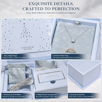 Coffret Cadeau de Bijoux de Noël Luxe Rectangulaire Emballage Tendance Personnalisable Logo Collier Bague Boîte Cadeau OEM Présentoir Multipack
