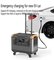 Centrale électrique portable d'extérieur 3000 w lifep04 générateur d'énergie solaire à micro-onduleur avec panneau 3000 watts