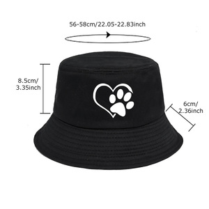 Casquette de pêcheur imprimée de logo personnalisé de créateur Chapeau seau imprimé mignon mode d'été de haute qualité - Product Image 4