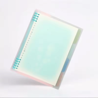 Cuaderno encuadernado en espiral A5 personalizable con cubierta transparente reutilizable Estilo de hojas sueltas para planificadores y notas diarias