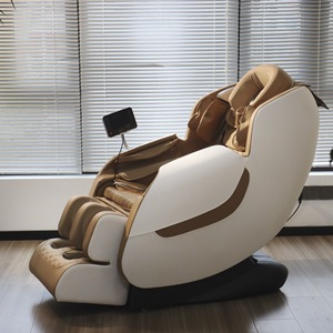 Home Electric Massage Chair Full Body Multi Functional Railless Plug In Khaki Black Brown A19B - Product Image 4
