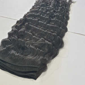 Extensiones de cabello humano rizado afro Remy con cutícula virgen de grado 8A de alta calidad del vendedor en color natural - Product Image 6