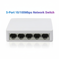 Commutateur réseau commercial Weixiangan WXA-I05G-5V à 5 ports 10/100 Mbps avec capacité de commutation de 10 Gbit/s pour routeur 1G