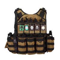 Vancharli Offre Spéciale gilet tactique multifonctionnel durable et respirant à dégagement rapide avec pochette Molle Mag