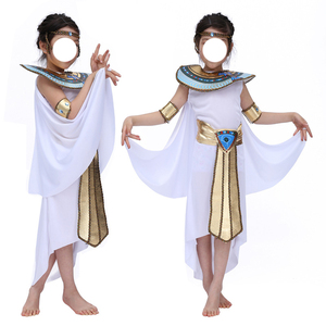 Traje de Cosplay de Halloween, vestido de <span class=keywords><strong>princesa</strong></span>, disfraces de Faraón Egipcio para niñas, ropa de actuación en escenario, pantalones, Top para niños - Product Image 2