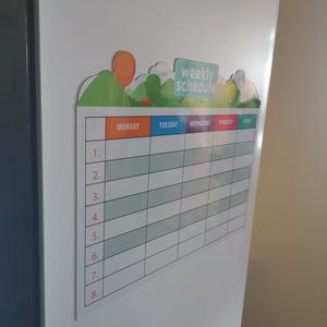 कस्टम पूर्ण रंग मुद्रण चुंबक सजावट सफेद बोर्ड मासिक प्लानर चुंबकीय स्टिकर - Product Image 2