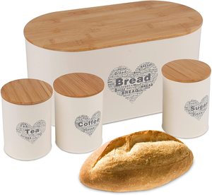 Extra Large Space Saving Vertical Bread Box