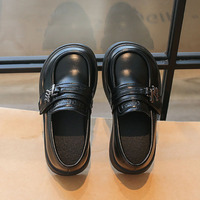 Chaussures de princesse pour filles, automne, nouveau style britannique, tendance, semelle souple, antidérapantes, légères, chaussures décontractées pour enfants
