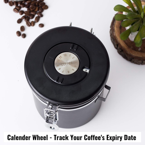 กระป๋องเก็บเมล็ดกาแฟและชาสแตนเลส อุปกรณ์ครัวสำหรับเก็บอาหารและภาชนะ - Product Image 2