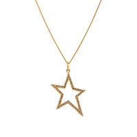 Collar con Colgante de Estrella de Circonita Cúbica Multicolor, Joyería Diaria Gemnel