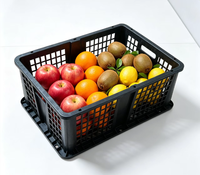 Boîtes à fruits en plastique PP empilables et ventilées, paniers réutilisables pour fruits et légumes, adaptés à la récolte agricole et aux fruits frais