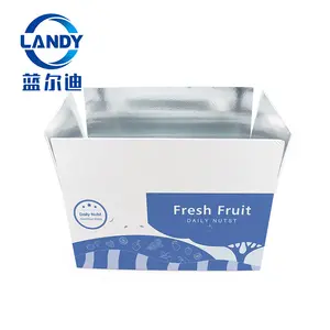 Özel termal yalıtımlı karton gıda dağıtım kutusu dondurulmuş gıda ambalajı için