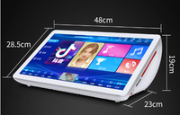 Nouvelle version de la machine de karaoké portable, écran tactile de 18 pouces, 2 micros sans fil, disque dur de 2 To, double système, karaoké commandé par logiciel
