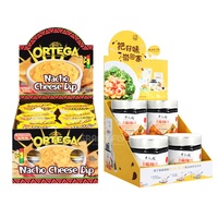 Boîte d'affichage en carton détachable personnalisée pour sauce tomate, laminage mat, recyclable, écologique, emballage prêt à l'emploi pour comptoir