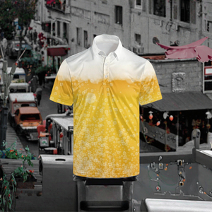 เสื้อกอล์ฟผู้ชายแขนสั้น 100% โพลีเอสเตอร์ ผ้าถัก ระบายความชื้น พิมพ์ลายกราฟิกสนุกๆ สไตล์ลำลอง สำหรับฤดูร้อน คุณภาพเยี่ยม - Product Image 3