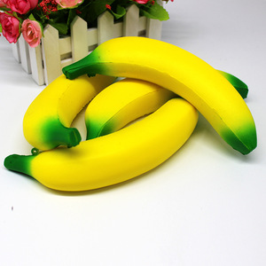 New Kawaii Soft Giant Fruit Squishy Banana Style Squeeze <b>Toys</b> for Stress Relief Slow Rising TPR Squishy Fidget <b>Toys</b> - Product Image 2