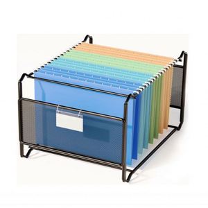 Metal Mesh <b>File</b> Rack Desktop Organizer Shelf Storage Office Filing for Desk - Product Image 3